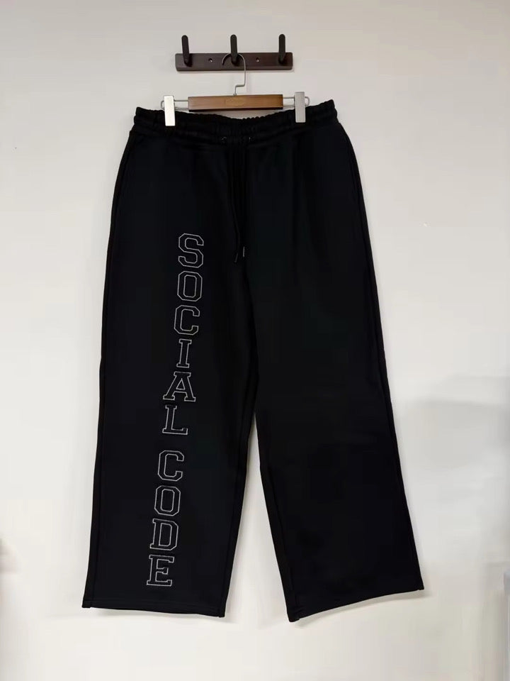 Social Code Wide Leg Sweatpants